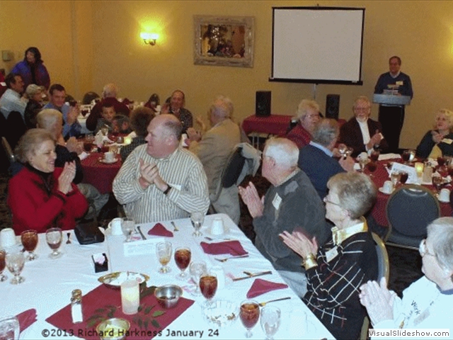 Danny Rice addressing the group prior to dinner