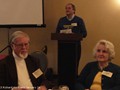 filmmaker Philip Crown and wife Tricia with President Danny Rice in the background